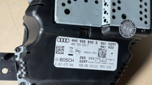 Ceasuri de bord Audi A8 4H diesel europa 4h0920830
