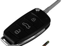 Cheie Completa Audi 3 Butoane Cu Electronica Si Cip 433 MHZ CA 011