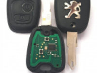 Cheie completa pentru Peugeot 2 butoane cu electronica si cip ID 46