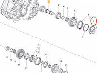 Cheie con de sincronizare treapta de mers inapoi Opel Astra H 1.7 1.9 2004-2014