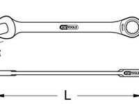 Cheie cu clichet combinata 503 4211 KS TOOLS