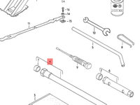 Cheie prezoane roti Seat Leon 1P 2.0 TDI DSG 103 kw 2007 2008 OEM 4D0012219A