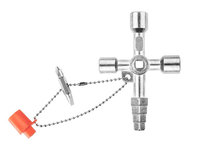 Cheie universala/multifunctionala pentru cutii gaz, instalatii sanitare, lifturi, etc 01-402