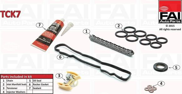 Chit lant de distributie FORD FOCUS II (DB_, FCH, DH), Sedan, 04.2005 - FAI AutoParts TCK7