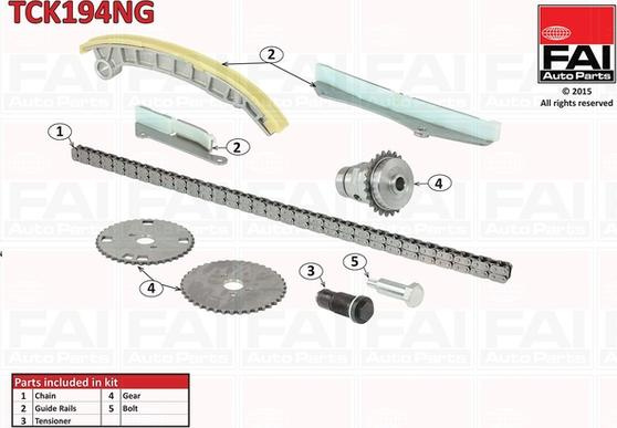 Chit lant de distributie IVECO DAILY III (50C11G), Autobuz, 05.1999 - 05.2006 FAI AutoParts TCK194NG