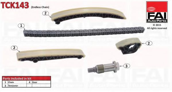 Chit lant de distributie MERCEDES E-CLASS Combi (S210) (1996 - 2003) FAI AutoParts TCK143 piesa NOUA