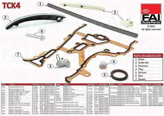 Chit lant de distributie OPEL CORSA C (F08, F68) - Cod intern: W20236703 - LIVRARE DIN STOC in 24 ore!!!
