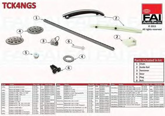 Chit lant de distributie OPEL CORSA C (F08, F68) - Cod intern: W20236725 - LIVRARE DIN STOC in 24 ore!!!