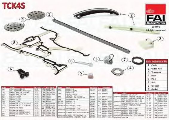 Chit lant de distributie OPEL CORSA C (F08, F68) - Cod intern: W20236726 - LIVRARE DIN STOC in 24 ore!!!