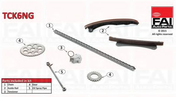 Chit lant de distributie OPEL CORSA C (F08, F68) (2000 - 2009) FAI AutoParts TCK6NG piesa NOUA