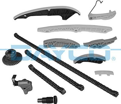 Chit lant de distributie Timing set chain sprocket AUDI A3 A4 ALLROAD B8 A4 B8 A5 SEAT ALHAMBRA ALTEA ALTEA XL LEON SKODA VW PASSAT Variant VI (3C5), Turism, 08.2005 - 11.2011 Dayco KTC1186