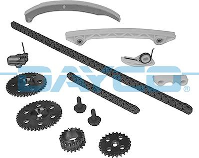Chit lant de distributie Timing set chain sprocket VOLVO C30 S40 II V70 III FORD C-MAX FIESTA V FOCUS C-MAX FOCUS II GALA Dayco KTC1106