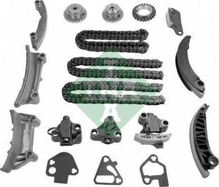 Chit lant de distributie Timing set chain sprocket CADILLAC BLS OPEL SIGNUM VECTRA C VECTRA C GTS SAAB 9-3 2.8 03.05- CHEVROLET VECTRA III, Sedan, 01.2005 - INA 559 0052 10