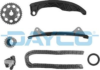 Chit lant de distributie Timing set chain sprocket CITROEN C1 DAIHATSU CUORE VII SIRION PEUGEOT 107 SUBARU JUSTY IV TOYOT TOYOTA YARIS III (_P13_), Hatchback, 12.2010 - Dayco KTC1018