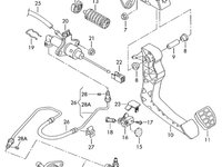 Cilindru receptor ambreiaj Seat Cordoba 2005 2006 6L 1.4 16V OEM 6Q0721261D