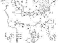 Cilindru receptor de pe cutie Volkswagen Golf 1J 1.9 TDI 66 kw 2002 2003 OEM 1J0721261H