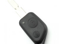 Citroen / Peugeot - Carcasa cheie cu 2 butoane, lama 4 \'piste\' CC209