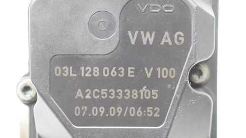 Clapeta acceleratie Audi A4 2.0 tdi 2008-2015 euro 5 cod clapeta acceleratie 03L128063E Motor CAG CAGA 105 kw