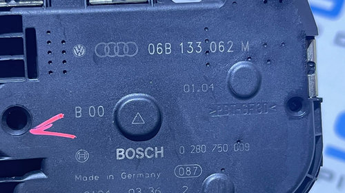 Clapeta Acceleratie Audi A4 B5 1.8 T APU ANB AWT 1997 - 2001 Cod 06B133062M 0280750009