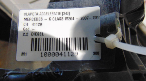 Clapeta acceleratie Mercedes C Class din 2008 W204, motor 2.2 Diesel A6510900270