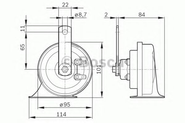 Claxon MERCEDES E-CLASS T-Model (S211) (