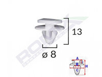 Clema aripa pentru opel corsa c set 10 buc 62304