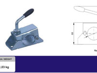 Clema remorca metalica pentru fixarea protapului ( medie ) AL-190717-3