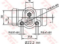 Clilindru pistonas frana BMW 3 Compact E36 TRW BWH311 PieseDeTop