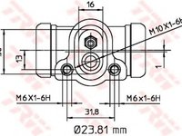 Clilindru pistonas frana BMW 3 cupe E36 TRW BWK103