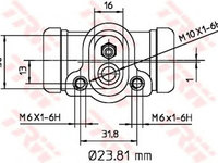 Clilindru pistonas frana BMW 3 E36 TRW BWK103 PieseDeTop