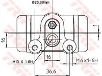 Clilindru pistonas frana CITROEN C25 bus 280 290 TRW BWL112 PieseDeTop