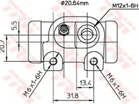 Clilindru pistonas frana CITROEN ZX N2 TRW BWF123 PieseDeTop