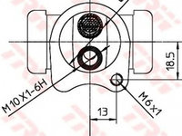 Clilindru pistonas frana DAEWOO MATIZ KLYA TRW BWC251 PieseDeTop