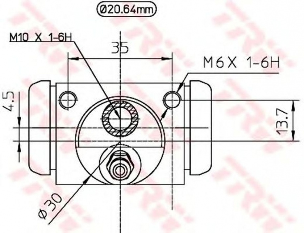 Clilindru pistonas frana FIAT DOBLO microbus 223 119 TRW BWF321 PieseDeTop