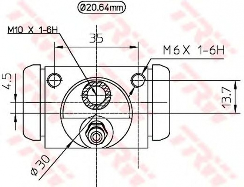 Clilindru pistonas frana FIAT DOBLO platou sasiu 263 TRW BWF321