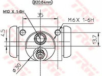 Clilindru pistonas frana FIAT LINEA 323 TRW BWF321 PieseDeTop