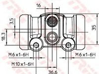 Clilindru pistonas frana NISSAN TERRANO II R20 TRW BWH302