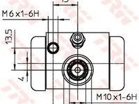 Clilindru pistonas frana PEUGEOT 107 TRW BWC252 PieseDeTop