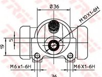 Clilindru pistonas frana RENAULT TRAFIC caroserie TXX TRW BWK119