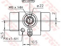 Clilindru pistonas frana VW VENTO 1H2 TRW BWC107A