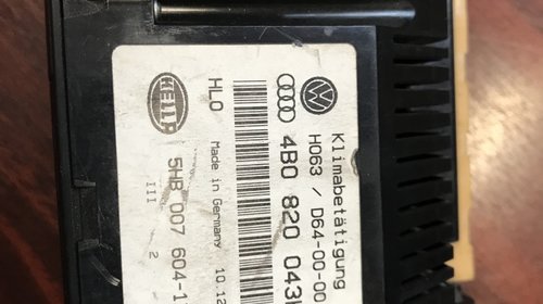 Climatronic 4B0820043H Audi A6 4B C5 an 1998-2004