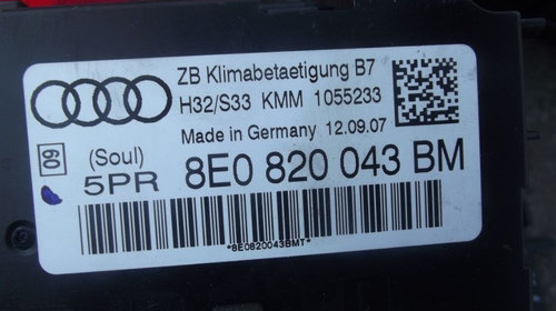 Climatronic Audi A4 B7 comenzi clima Radio CD