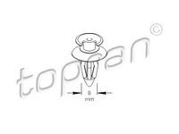 Clips, acoperire decorativa si protectie AUDI 100 Avant (4A, C4) (1990 - 1994) TOPRAN 109 024