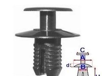 Clips pentru fixare tapiterie - (10 buc.) BMW 1 Hatchback (E87) (An fabricatie 03.2003 - 09.2012, 115 - 265 CP, Diesel, Benzina) - W02716800 - LIVRARE DIN STOC in 24 ore!!!