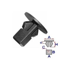 Clipsuri piulita pentru fixare elemente protectie - (10 buc.) TOYOTA Yaris III Hatchback (XP13) (An fabricatie 12.2010 - ..., 69 - 212 CP, Diesel, Benzina, Benzina/Electro) - Cod intern: W20046109 - LIVRARE DIN STOC in 24 ore!!!