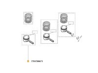 COLECTIE PISTON Logan (fara segmenti) RENAULT 7701700671 <br>