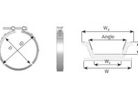 Colier sistem de esapament 80921 DINEX