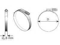 Colier sistem de esapament 98876 DINEX