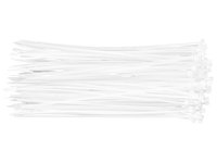 Coliere plastic 2.5 x 200 mm, 100 buc, alb 01-601