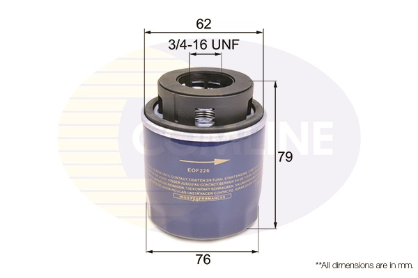 COMLINE Filtru ulei EOF226 model VW EOS (1F7, 1F8) 2007 2008 2009 2010 2011 2012 2013 2014 2015